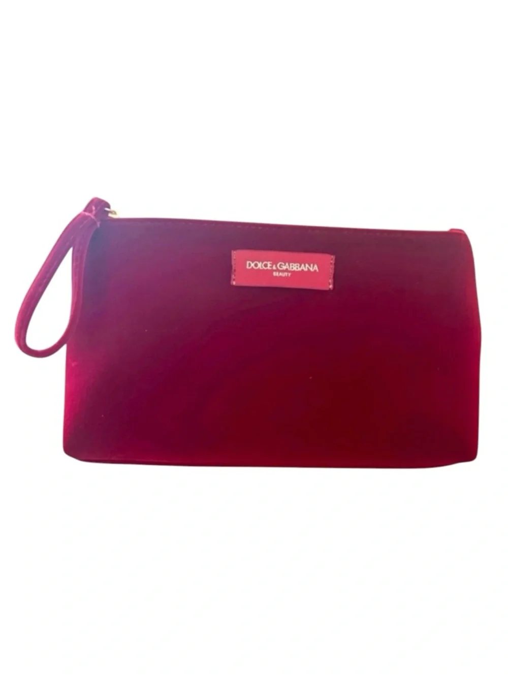 Dolce & Gabbana Red‎ Wristlet Clutch, Makeup or Cosmetic Bag in Box | New in Box